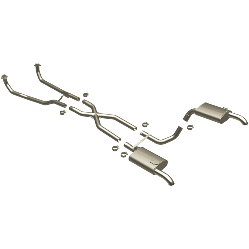 Load image into Gallery viewer, MagnaFlow 1968-1973 Chevrolet Corvette Street Series Crossmember-Back Performance Exhaust System
