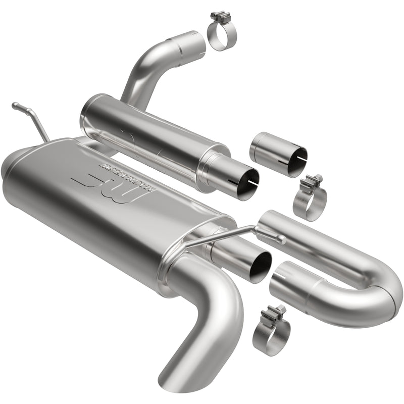 Load image into Gallery viewer, MagnaFlow 2018-2025 Jeep Wrangler Overland Series Axle-Back Performance Exhaust System
