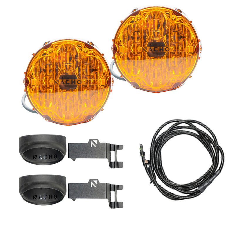 Load image into Gallery viewer, NACHO - V3TO1KASO - SAE Only Amber Plug N Play Fog Light Kit
