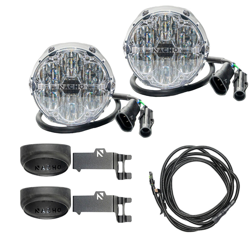 Load image into Gallery viewer, NACHO - V3TO1KWSO - SAE Only White Plug N Play Fog Light Kit
